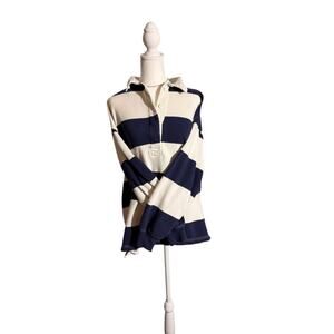 Aerie Rugby Sweater Women Size XS Preppy Academia Crunchy Gorp Heritage Outdoors